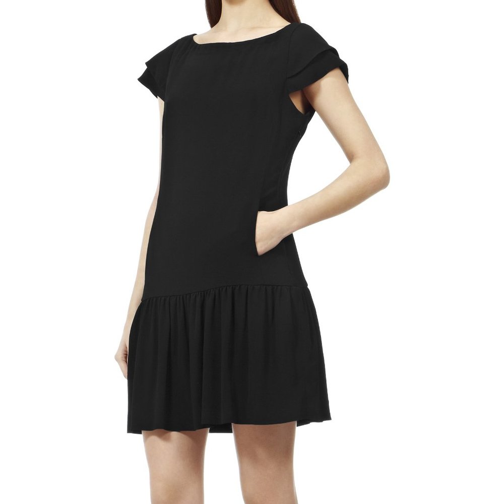 Reiss - Drop waist black dress - Size 4